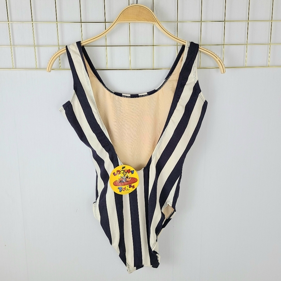 NWT Looney Tunes Warner Bros. Tweety Striped 1996 Vintage One-Piece Swim… - Picture 2 of 12